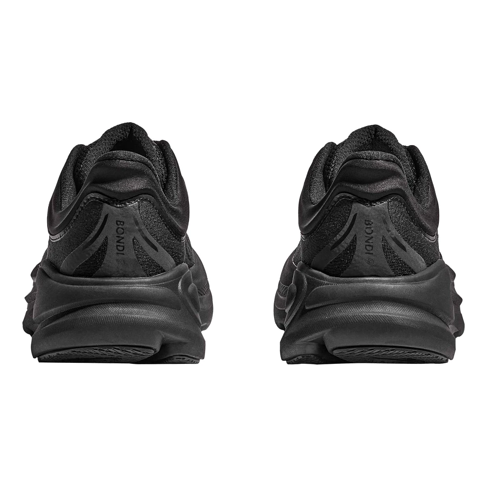 HOKA Bondi 9 Men's Running Shoes - Black/Black