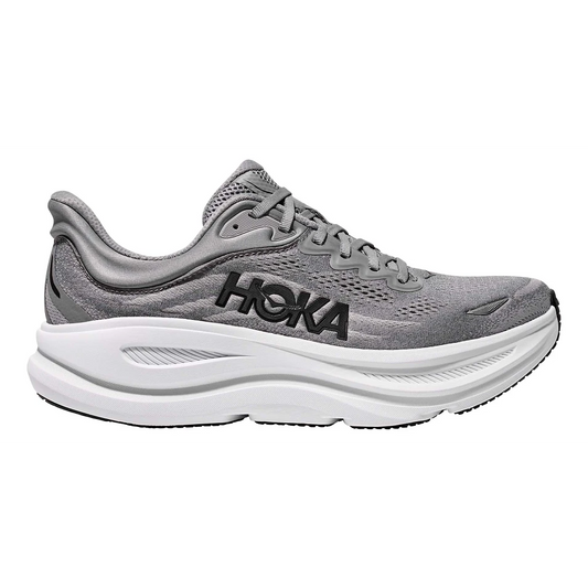 HOKA Bondi 9 Men's Running Shoes - Grey/White