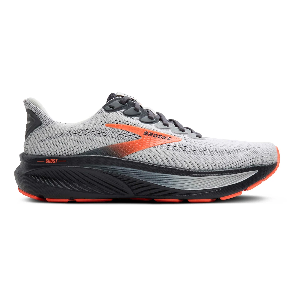 Brooks Ghost 17 Men Running Shoes – Oyster/Orange
