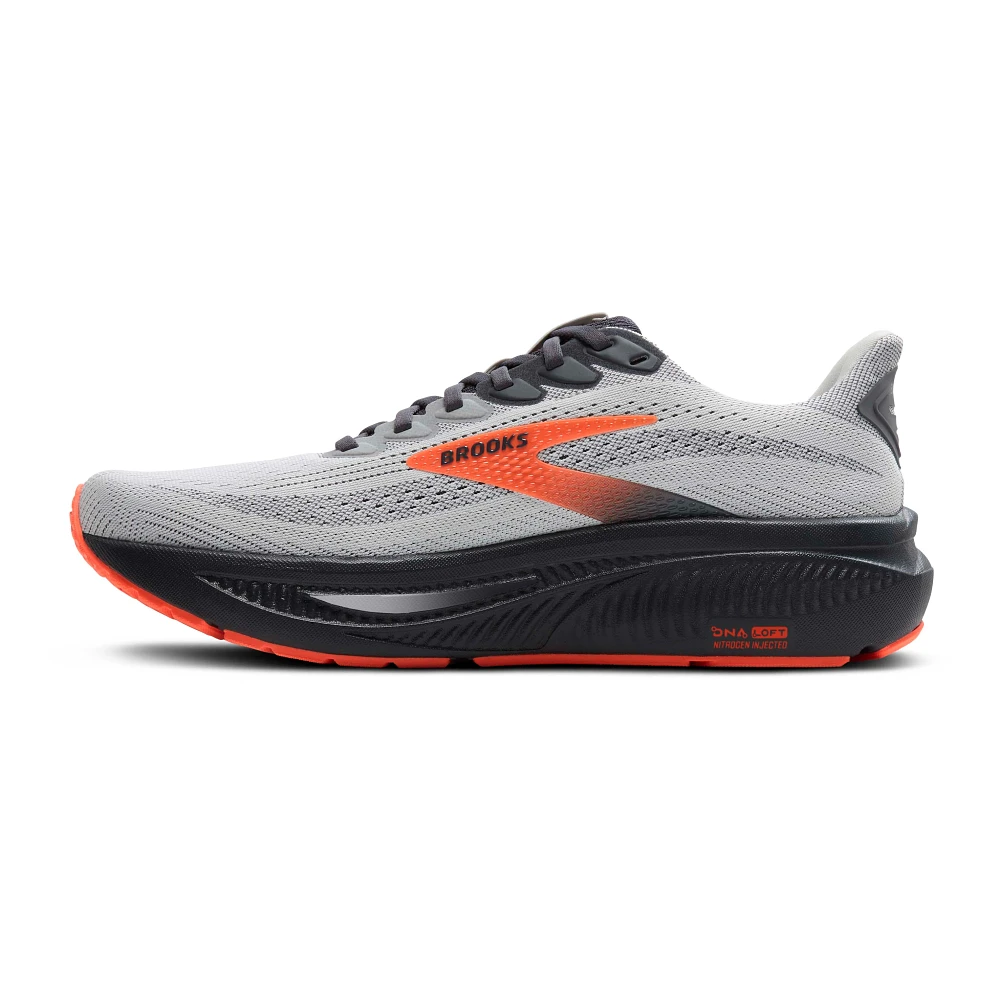 Brooks Ghost 17 Men Running Shoes – Oyster/Orange