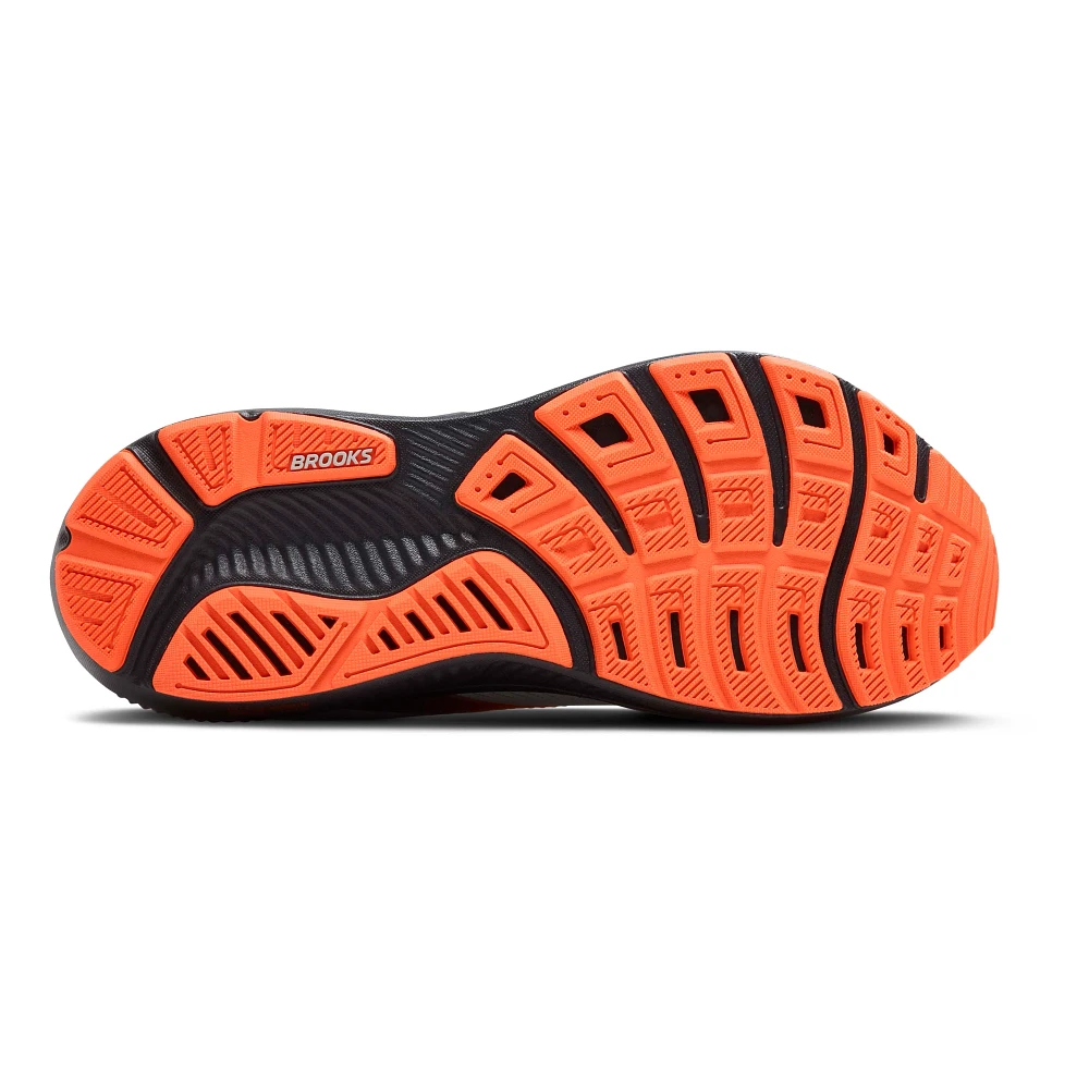 Brooks Ghost 17 Men Running Shoes – Oyster/Orange