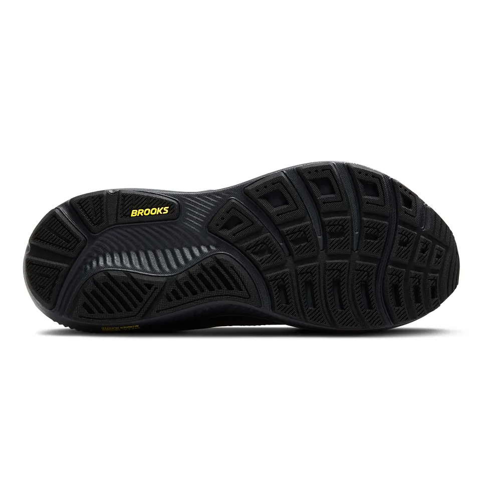 Brooks Ghost 17 Men Running Shoes – Ebony/Yellow