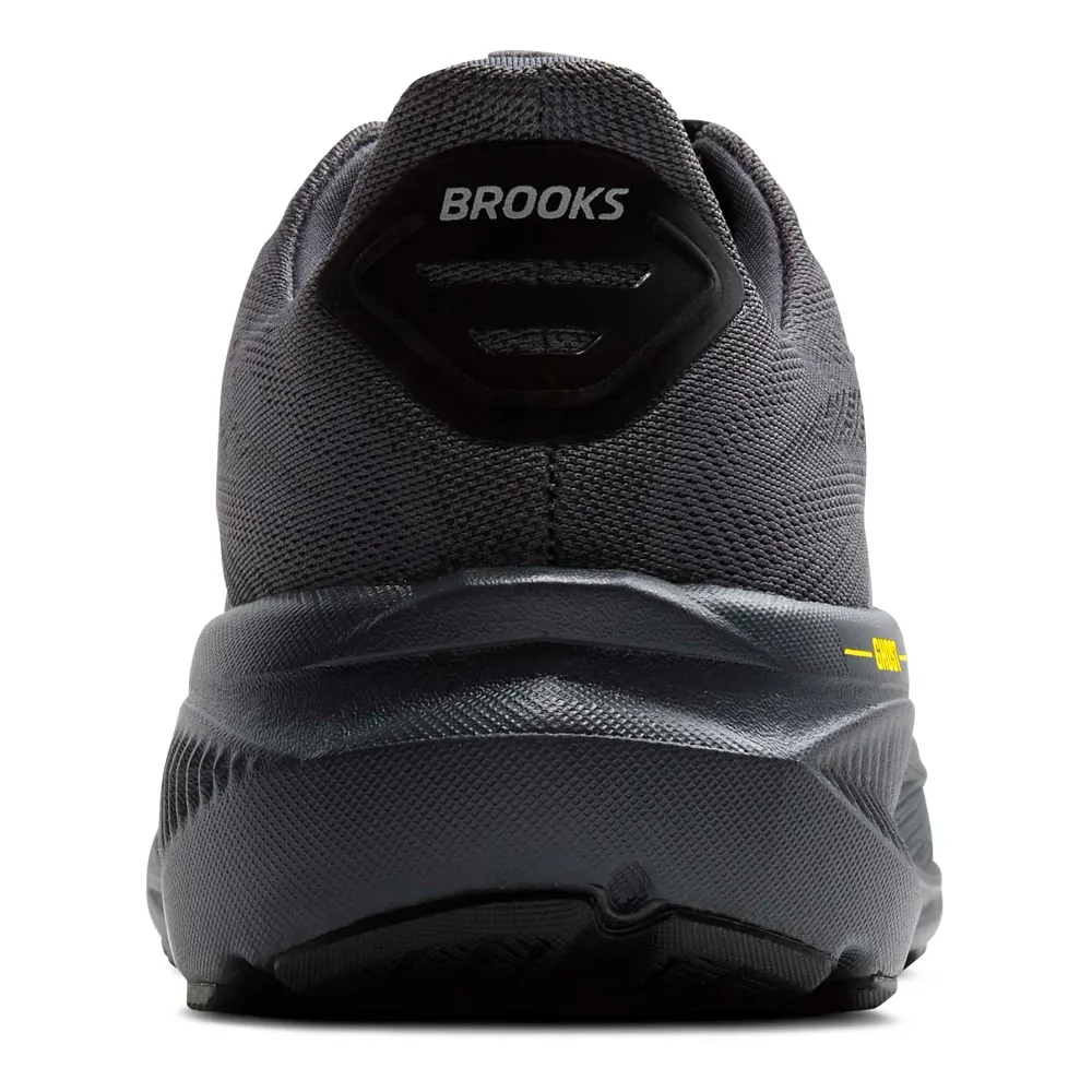Brooks Ghost 17 Men Running Shoes – Ebony/Yellow