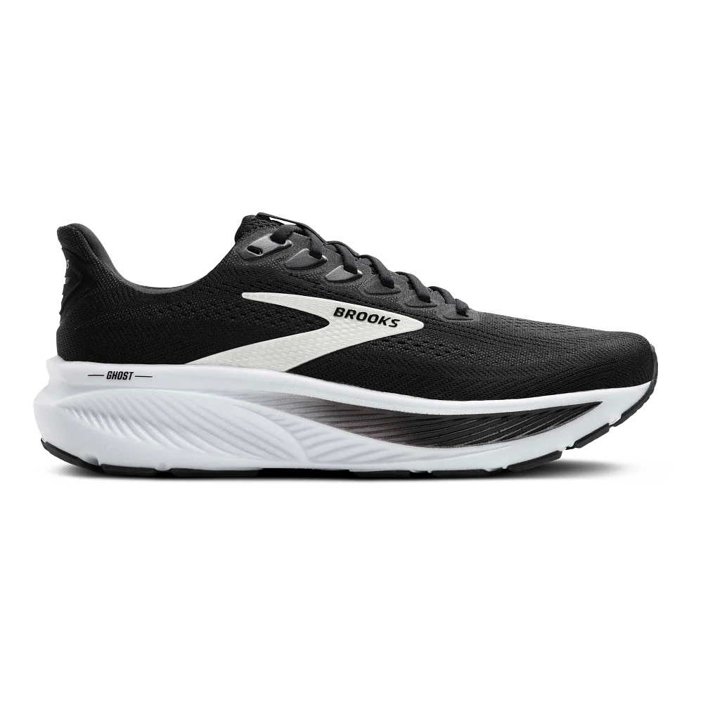 Brooks Ghost 17 Men Running Shoes – Black/White