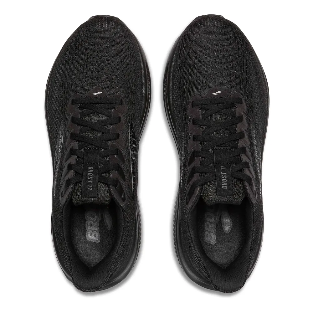 Brooks Ghost 17 Men Running Shoes – Black/Black