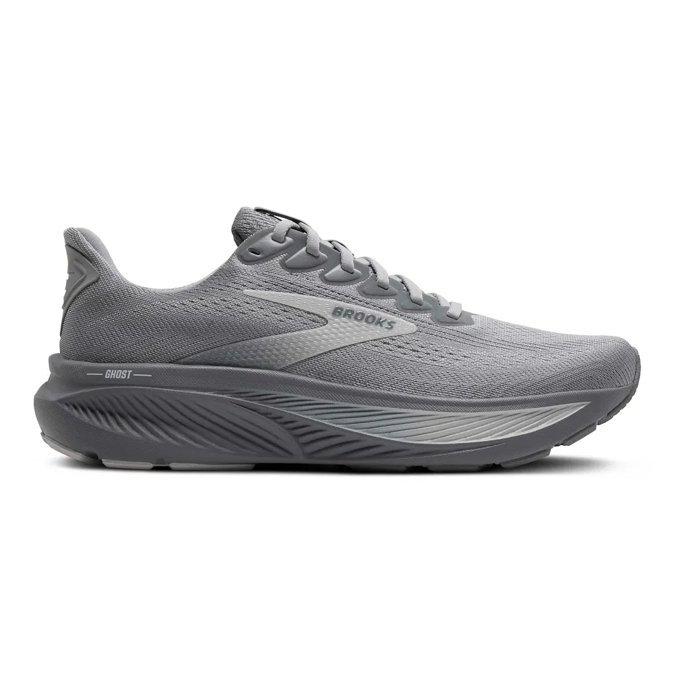 Brooks Ghost 17 Men Running Shoes – Grey/Oyster Mushroom