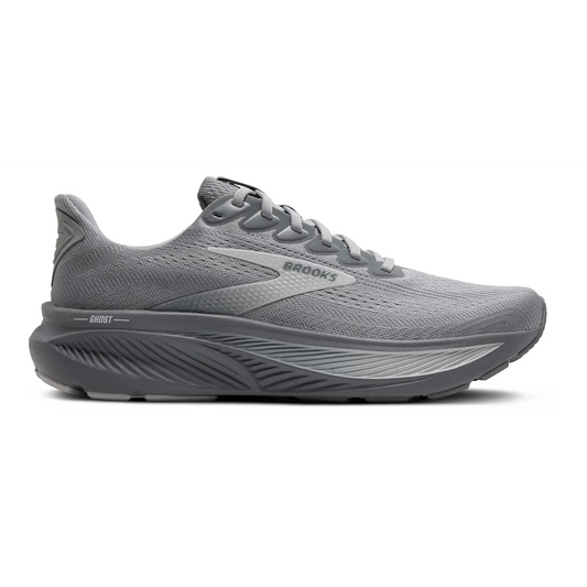 Brooks Ghost 17 Men Running Shoes – Grey/Oyster Mushroom