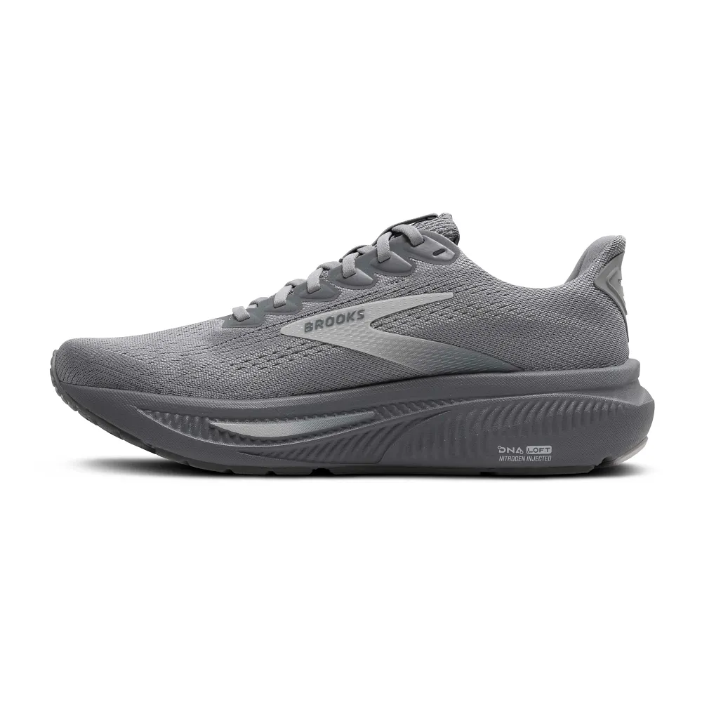 Brooks Ghost 17 Men Running Shoes – Grey/Oyster Mushroom