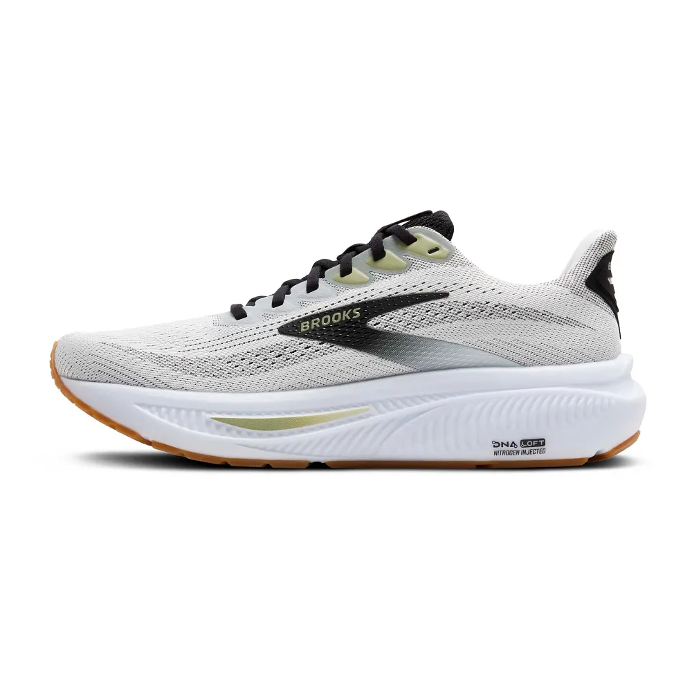 Brooks Ghost 17 Men Running Shoes – White/Black Tea