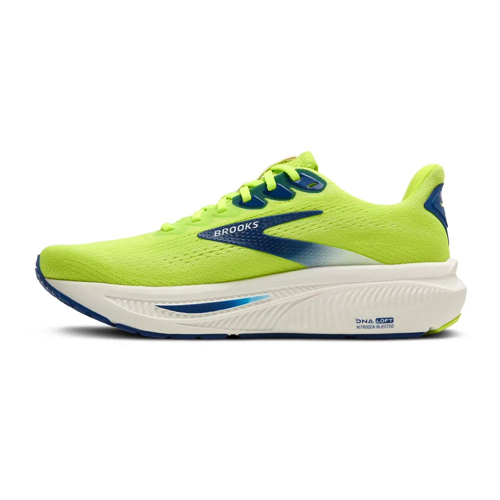 Brooks Ghost 17 Men Running Shoes – Acid Lime/Navy/White