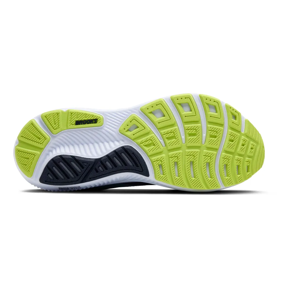 Brooks Ghost 17 Men Running Shoes – Peacoat/Lime/Blue