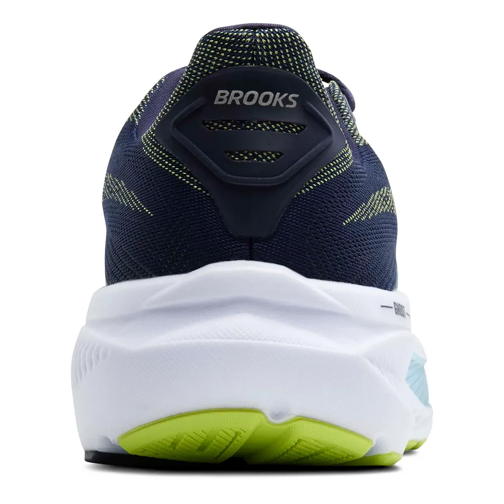 Brooks Ghost 17 Men Running Shoes – Peacoat/Lime/Blue