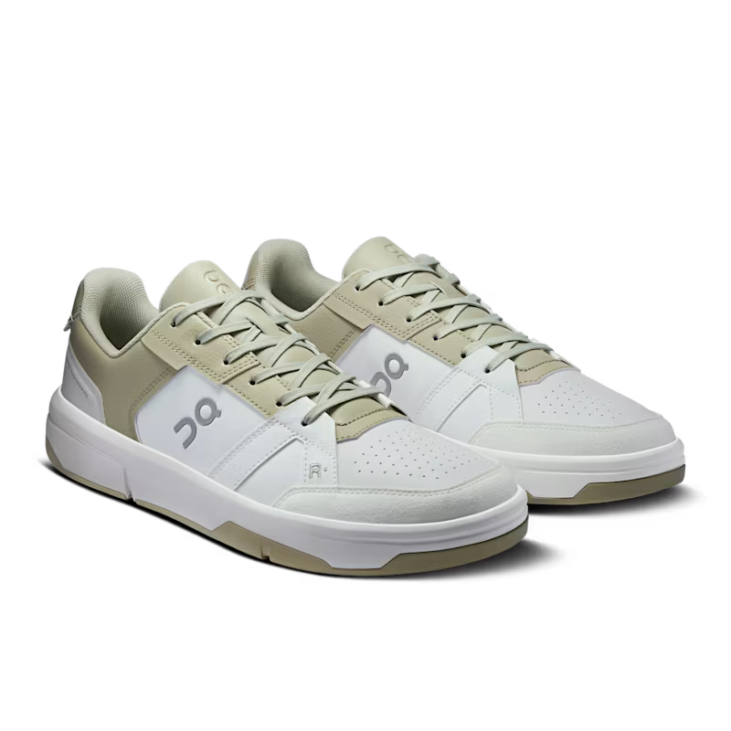 On THE ROGER Clubhouse Men's Shoes - White Olive