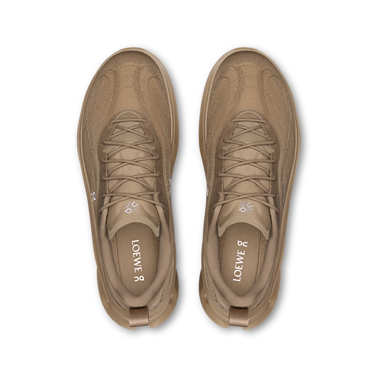 On x LOEWE Cloudtilt Cosmic Dark Sand men's sneakers - top view