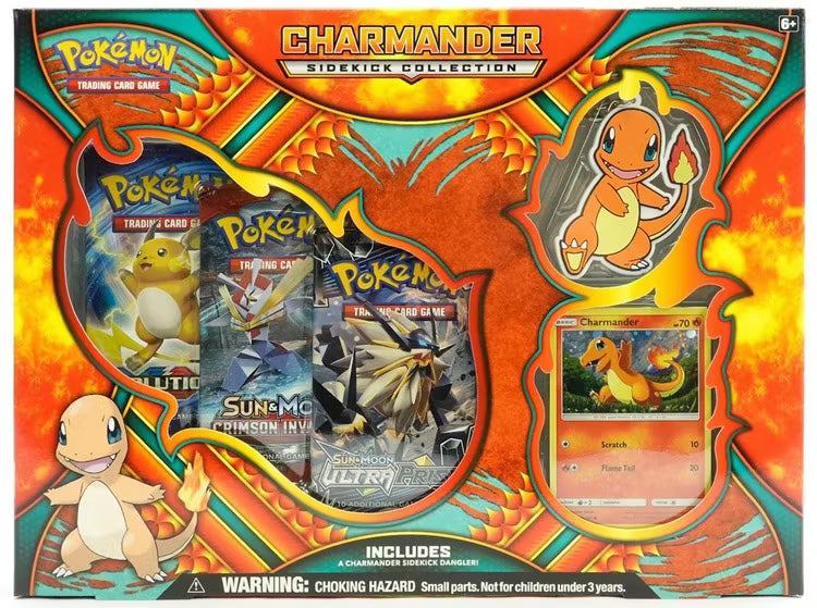 Pokémon TCG Charmander Sidekick Collection with Evolutions, Crimson Invasion and Ultra Prism booster packs