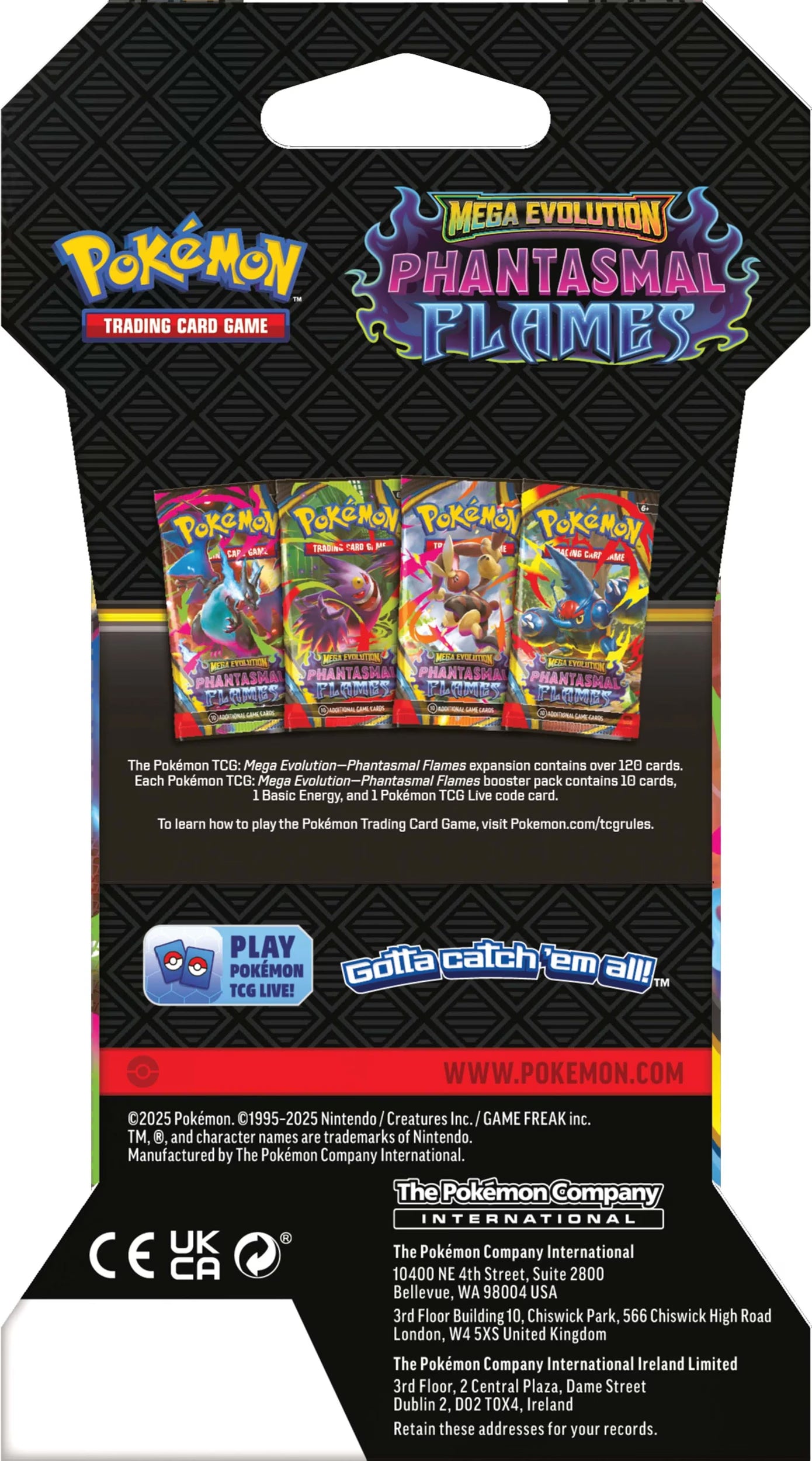 Pokémon TCG Mega Evolution: Phantasmal Flames Blister Pack (Assorted)