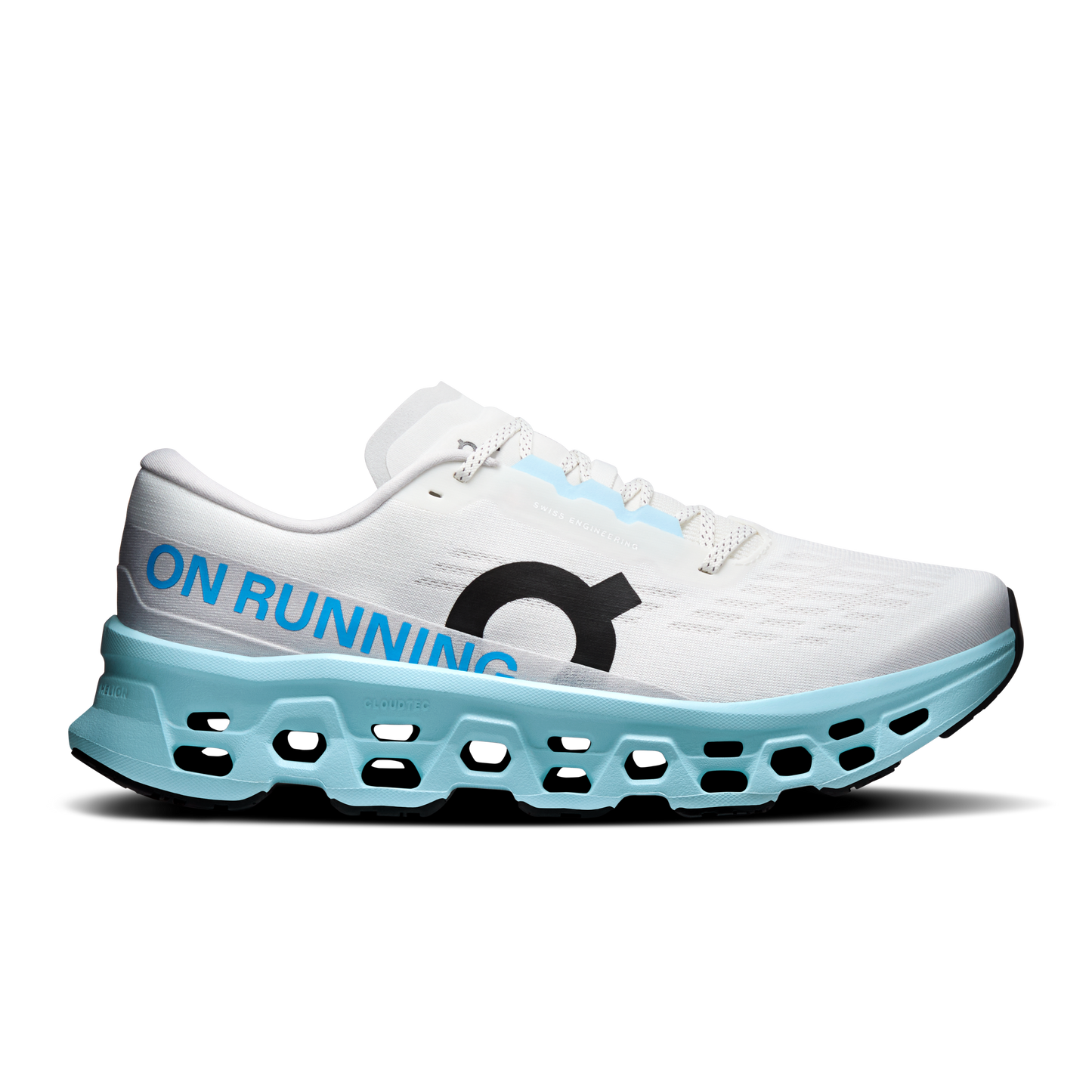 On Cloudmonster 3 - Men's Responsive Running Shoe - Ivory / Topaz