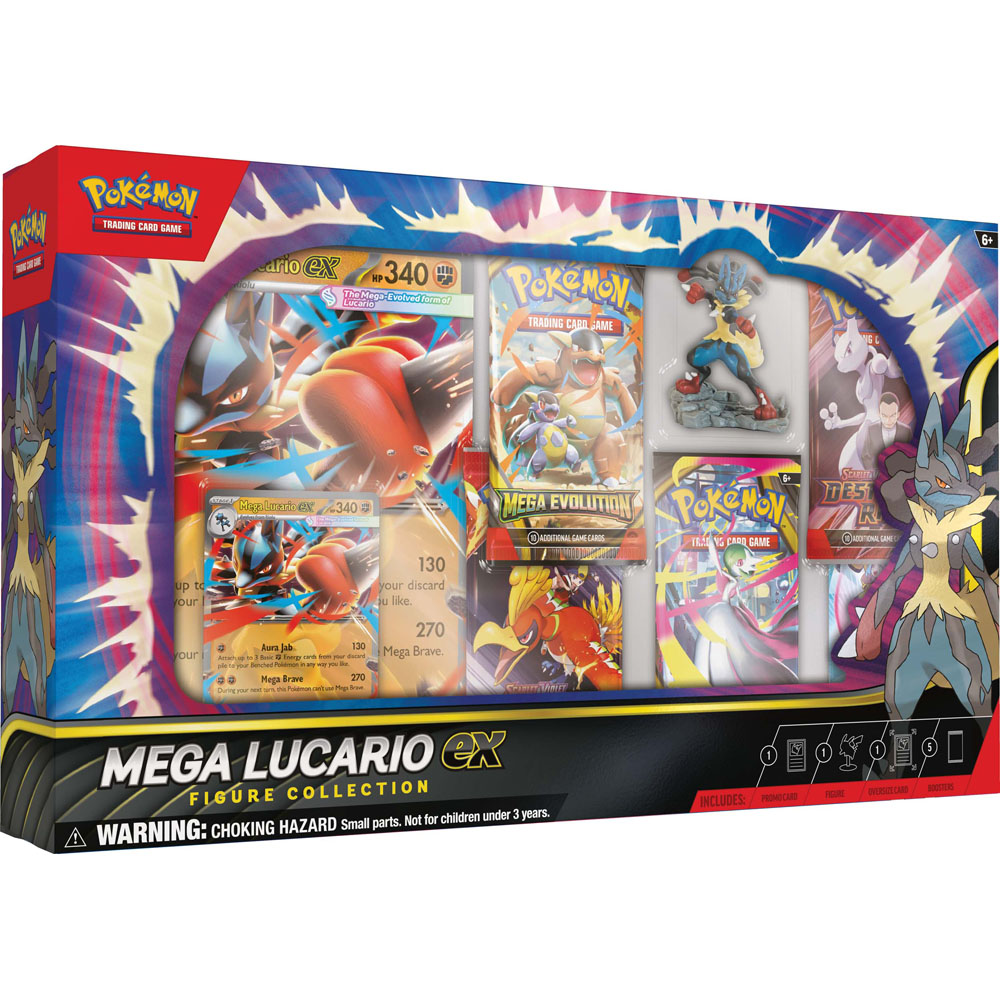 Pokémon TCG Mega Lucario ex Figure Collection – Premium Box Set