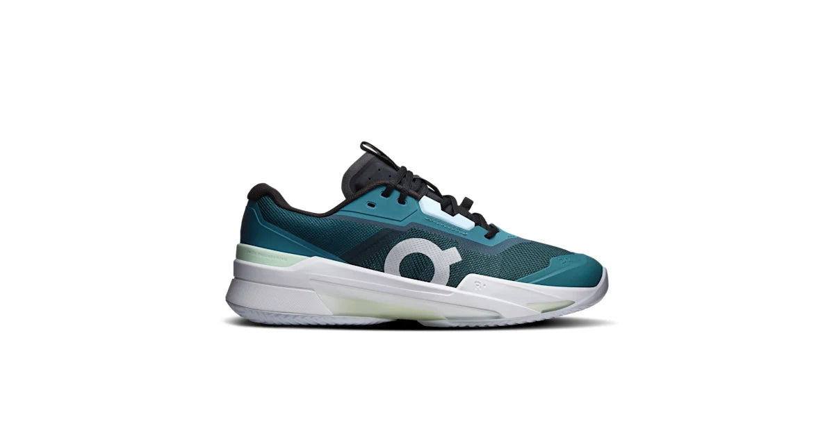 On THE ROGER Pro Fire Clay Men's Tennis Shoe - Storm/White