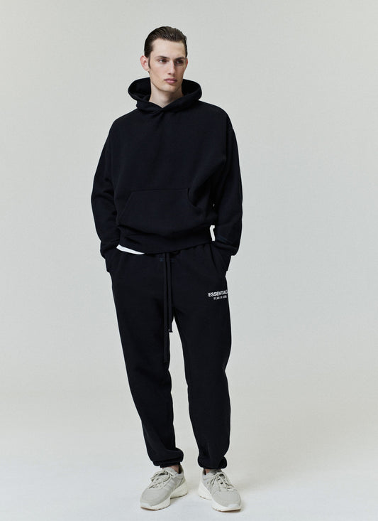 Fear of God ESSENTIALS Classic Hoodie Jet Black – India | LaceUpClub
