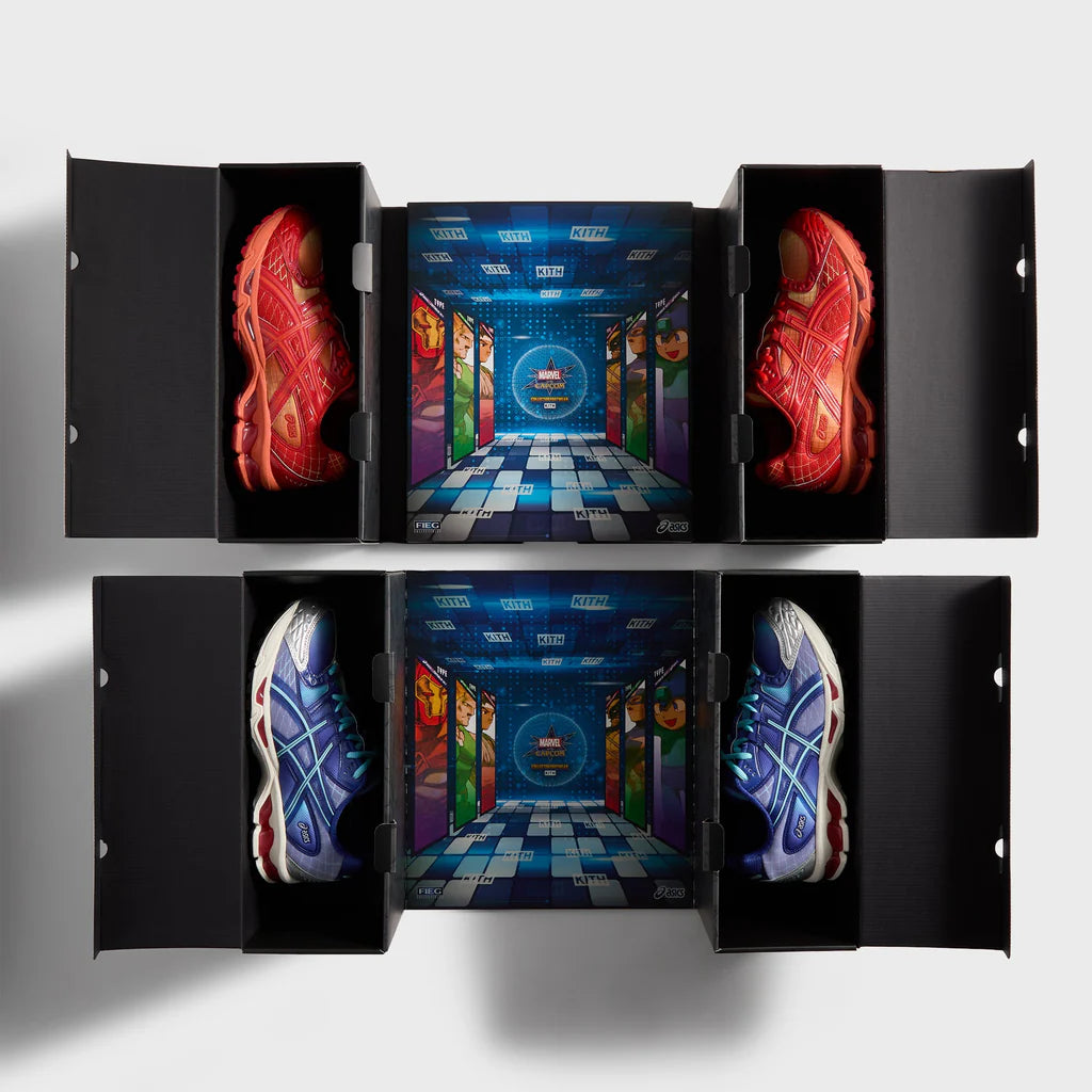 Kith x ASICS Gel-Nimbus 10.1 Double Box – Iron Man vs Mega Man