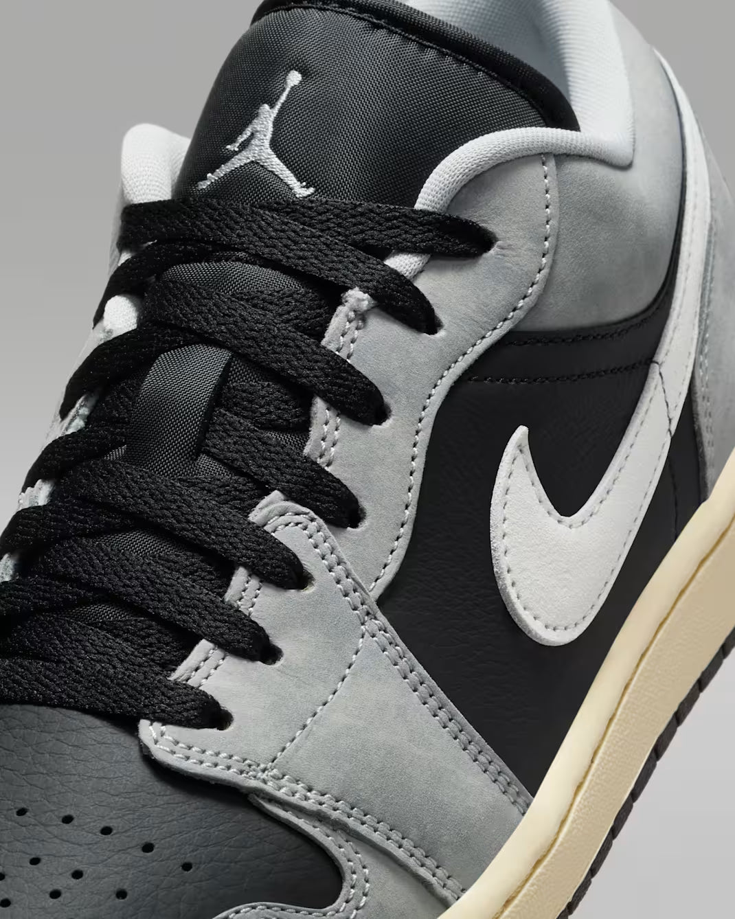 Air Jordan  1 Low SE – Light Smoke Grey / Sail / Muslin / Black