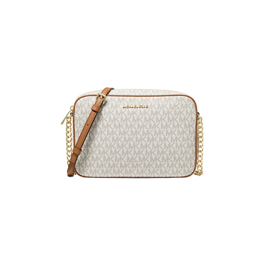 Michael Kors Jet Set Medium Metallic Signature Logo Crossbody Bag