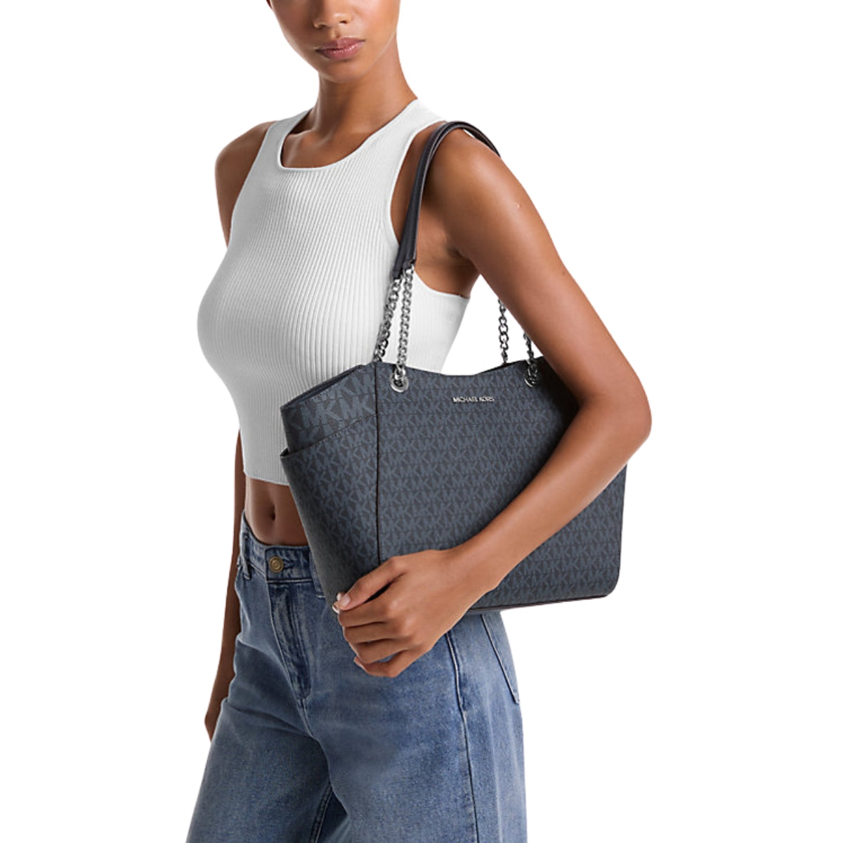 Jet Set Large Logo Tote Bag