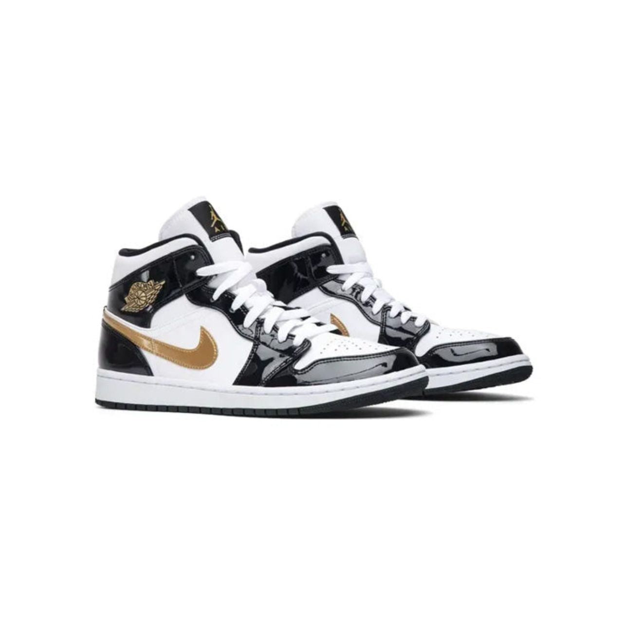 Jordan 1 Mid Patent Gold