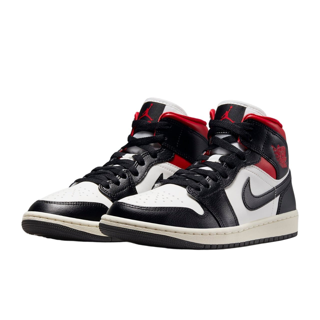 Jordan 1 Mid Sail Gym Red