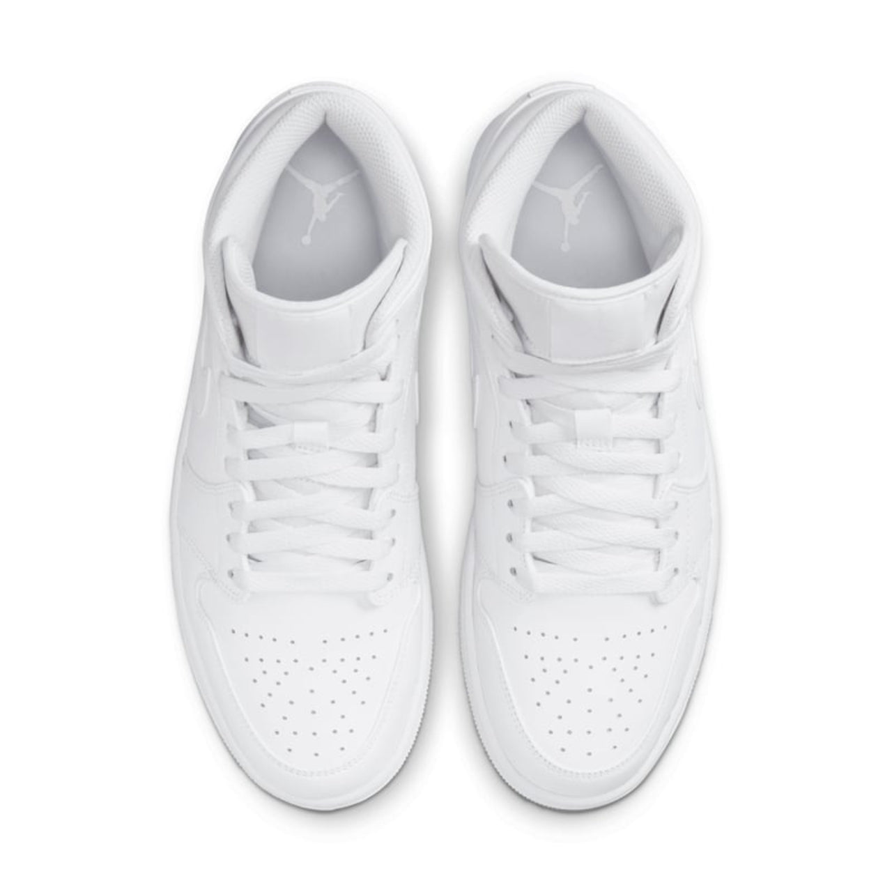Jordan 1 Mid Triple White