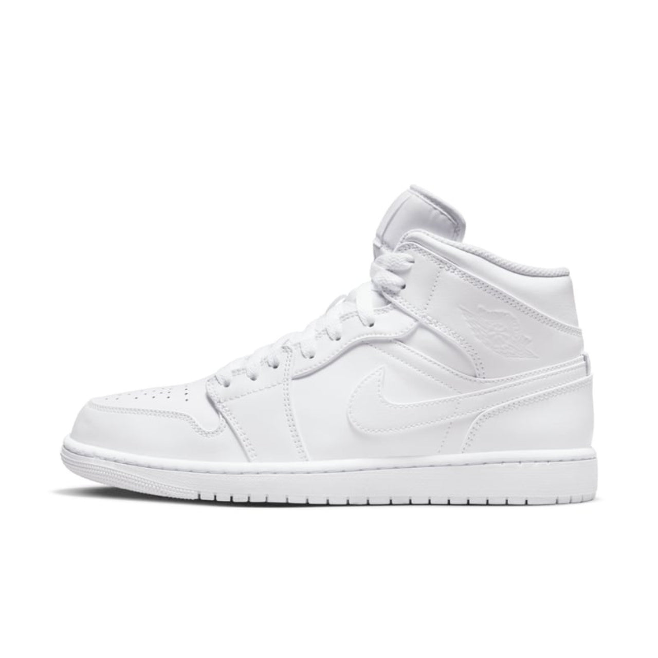 Jordan 1 Mid Triple White