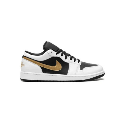 Jordan 1 Low  Gold Swoosh