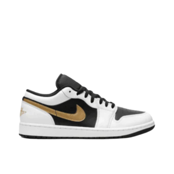 Jordan 1 Low  Gold Swoosh