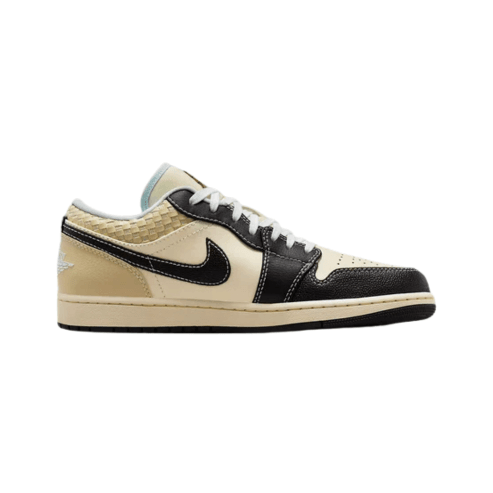 Jordan 1 Low SE Coconut Milk Black Muslin - Laceupclub