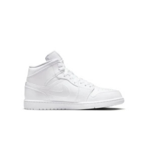 Jordan 1 Mid Triple White