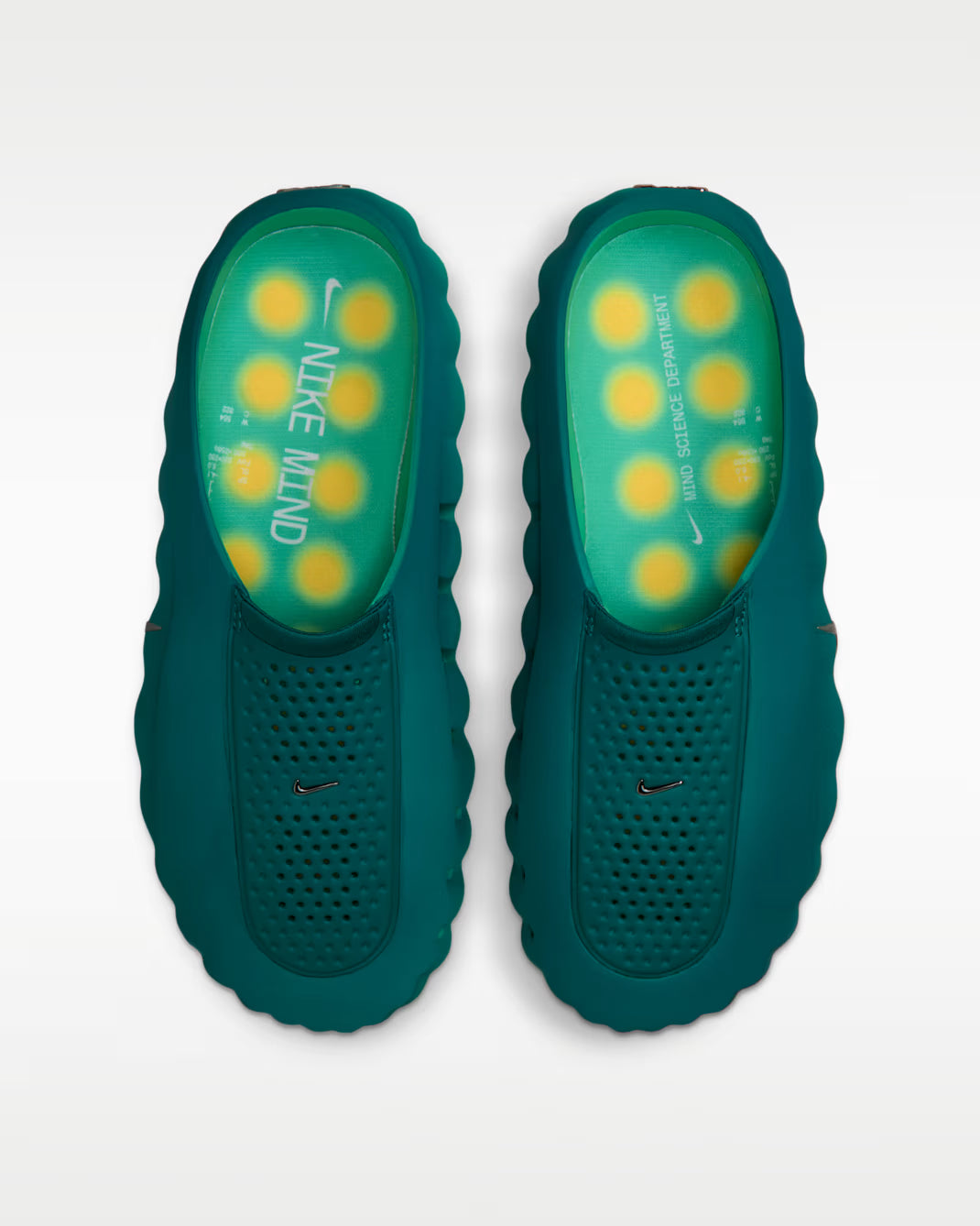 Nike Mind 001 Men's Pregame Mules Geode Teal Canary Chrome