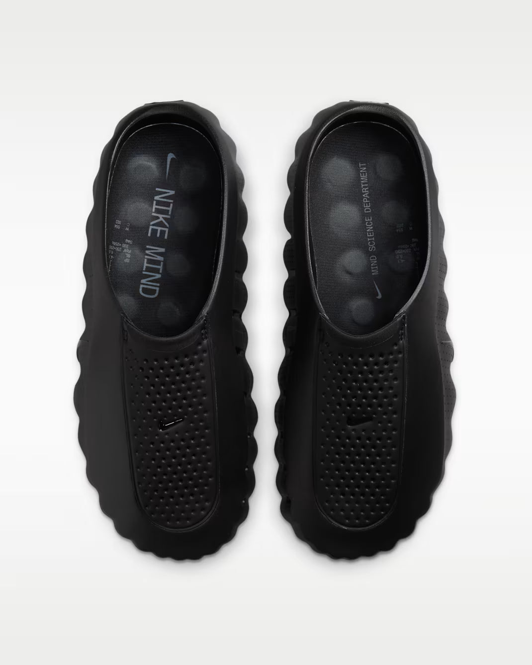 Nike Mind 001 'Triple Black' Men's Pregame Mules