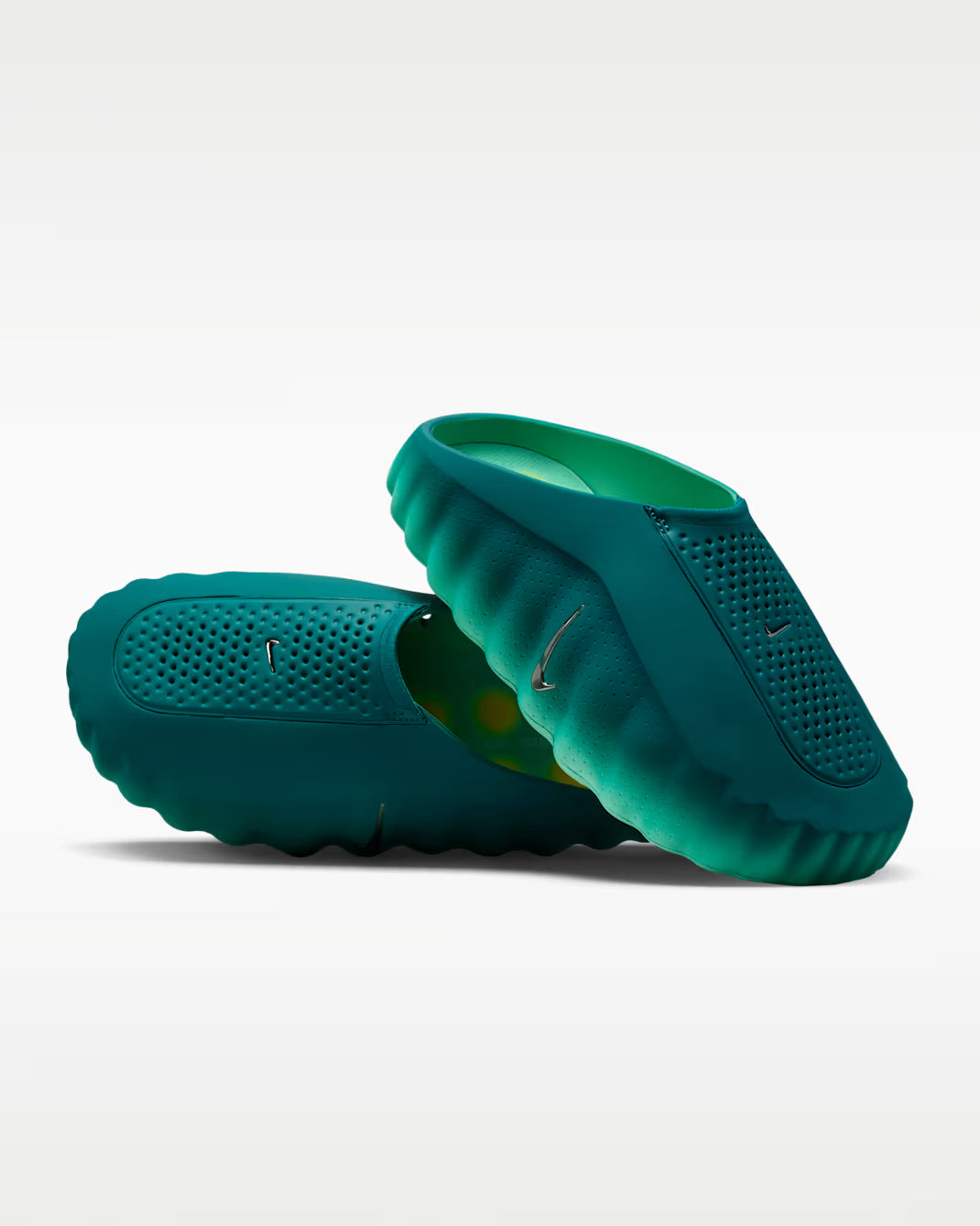 Nike Mind 001 Men's Pregame Mules Geode Teal Canary Chrome