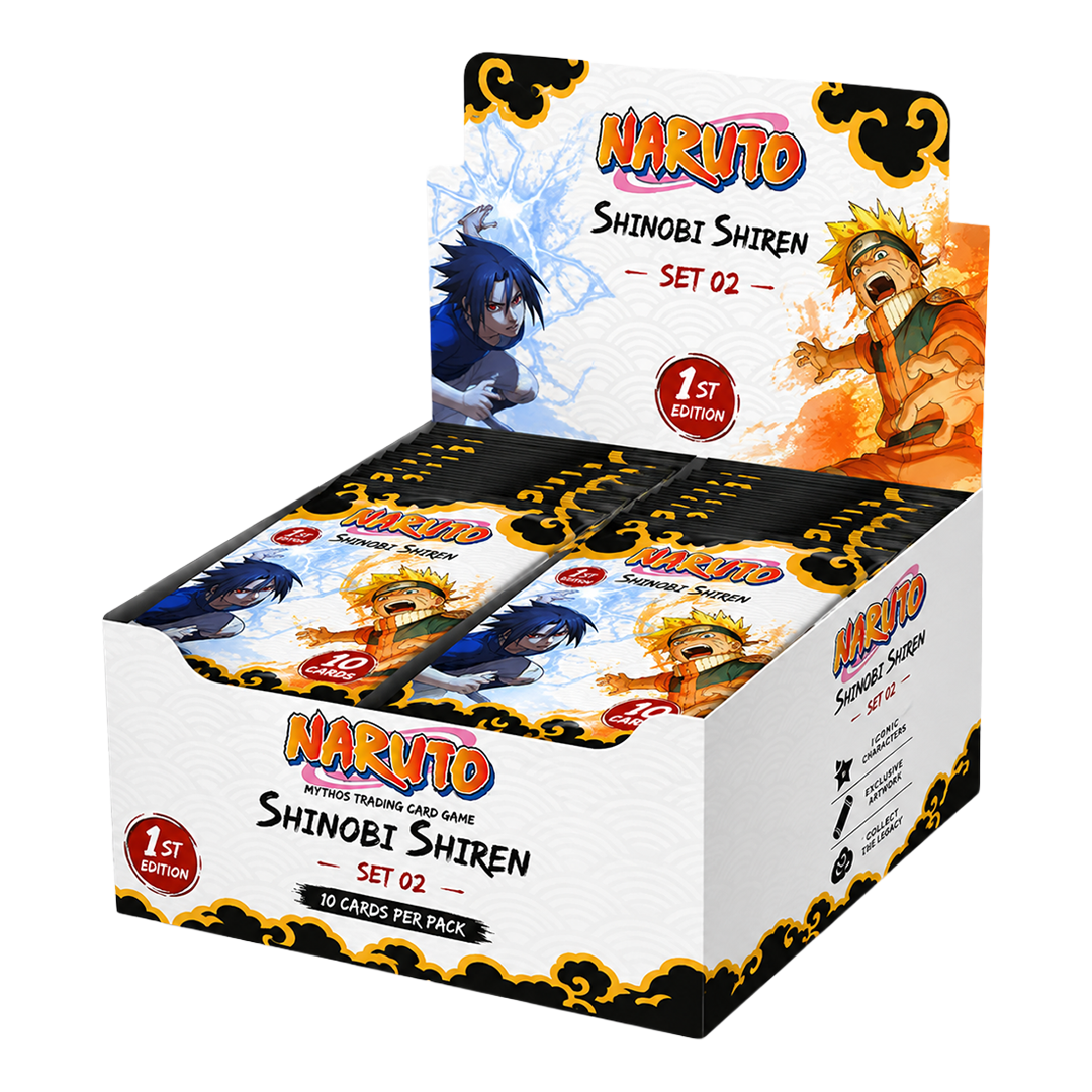 Naruto Mythos TCG Set 02 Shinobi Shiren 1st Edition Booster Box