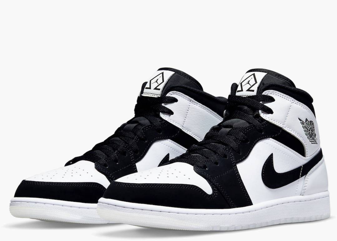 Air Jordan 1 Mid “Diamond Shorts” – Black White (DH6933-100)
