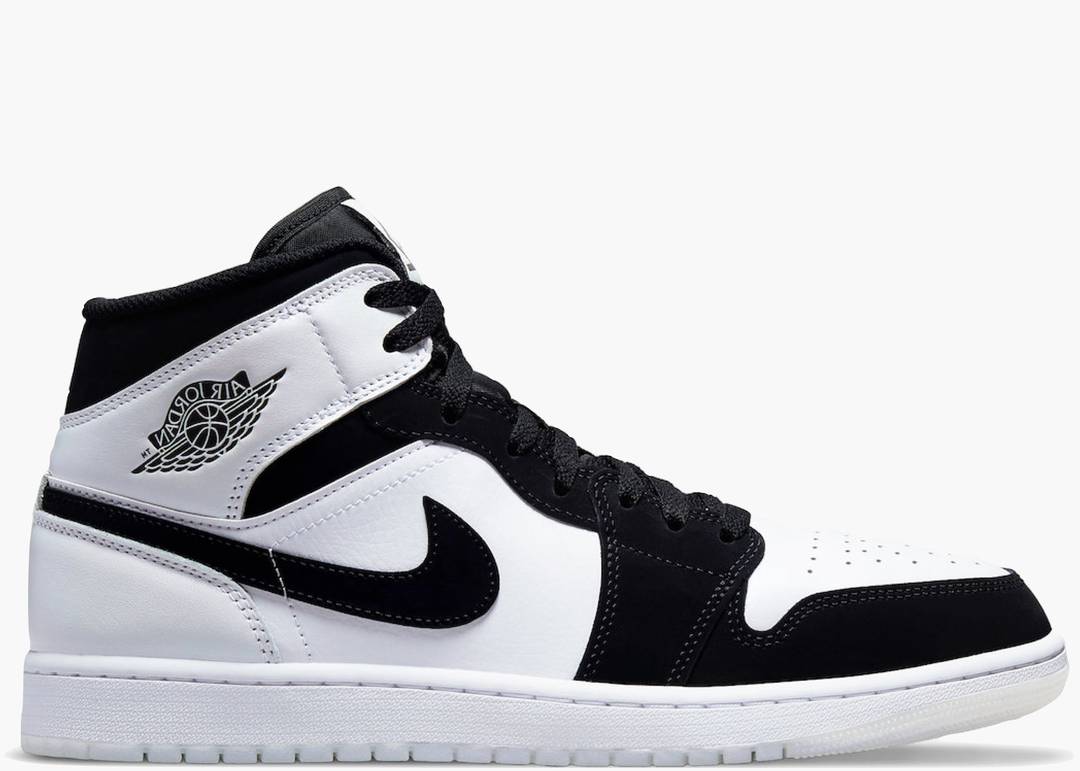 Air Jordan 1 Mid “Diamond Shorts” – Black White (DH6933-100)