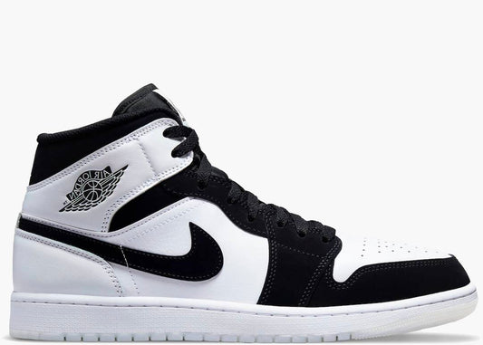Air Jordan 1 Mid “Diamond Shorts” – Black White (DH6933-100)