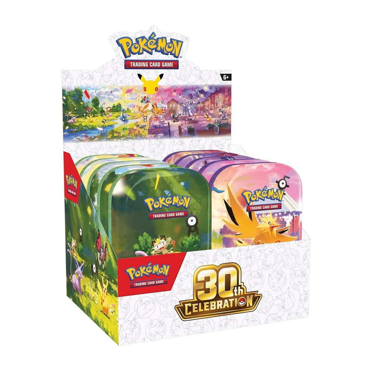 Pokémon TCG: 30th Celebration Mini Tin Sealed Display – 10 Tins