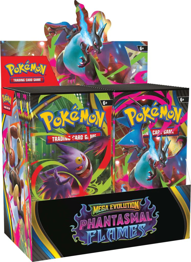 Pokémon TCG: Mega Evolution ME02 – Phantasmal Flames Booster Box