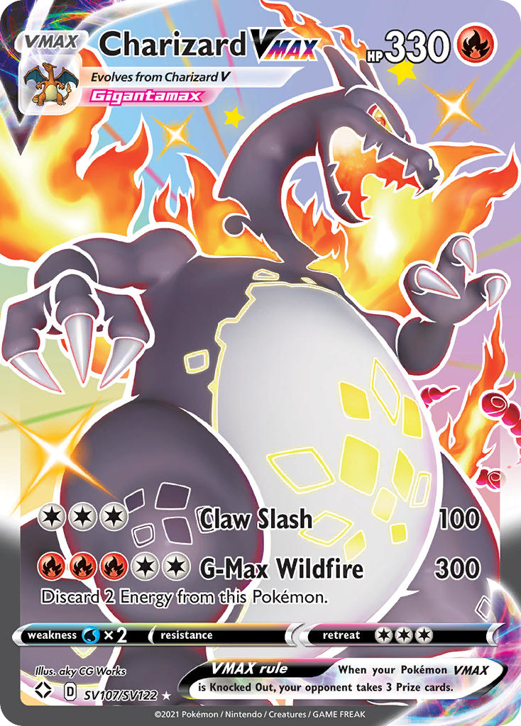 Charizard VMAX SV107/SV122 Pokemon card