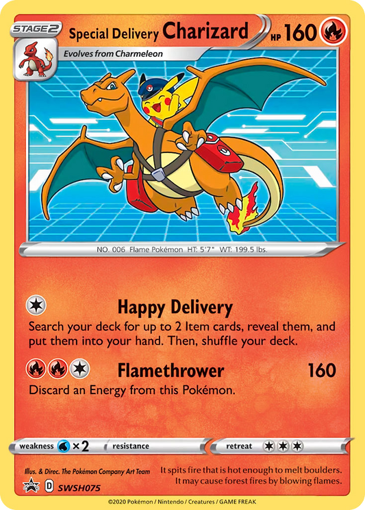 Special Delivery Charizard SWSH075 Pokemon card