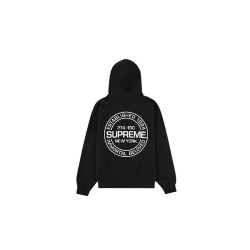 Supreme Hoodie Varsity Hooded Black