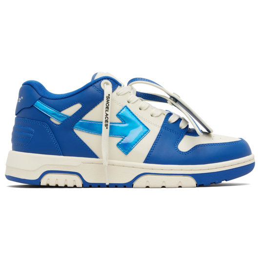 Off-White Out Of Office Metallic Arrow Sneakers – Beige / Blue