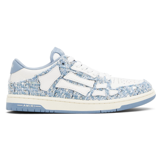 AMIRI Blue Bouclé Skel-Top Low Sneakers